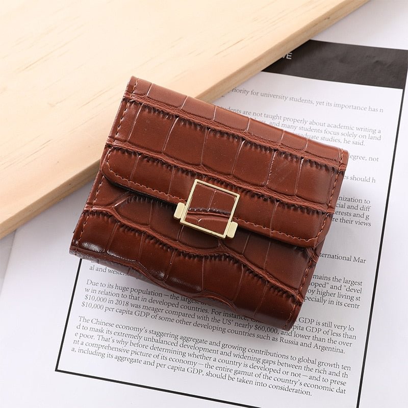 Women Retro Card Holder 2022 New Buckle Wallet Multi-function Driver's License Business Card Holder Credit Organ Card Holder