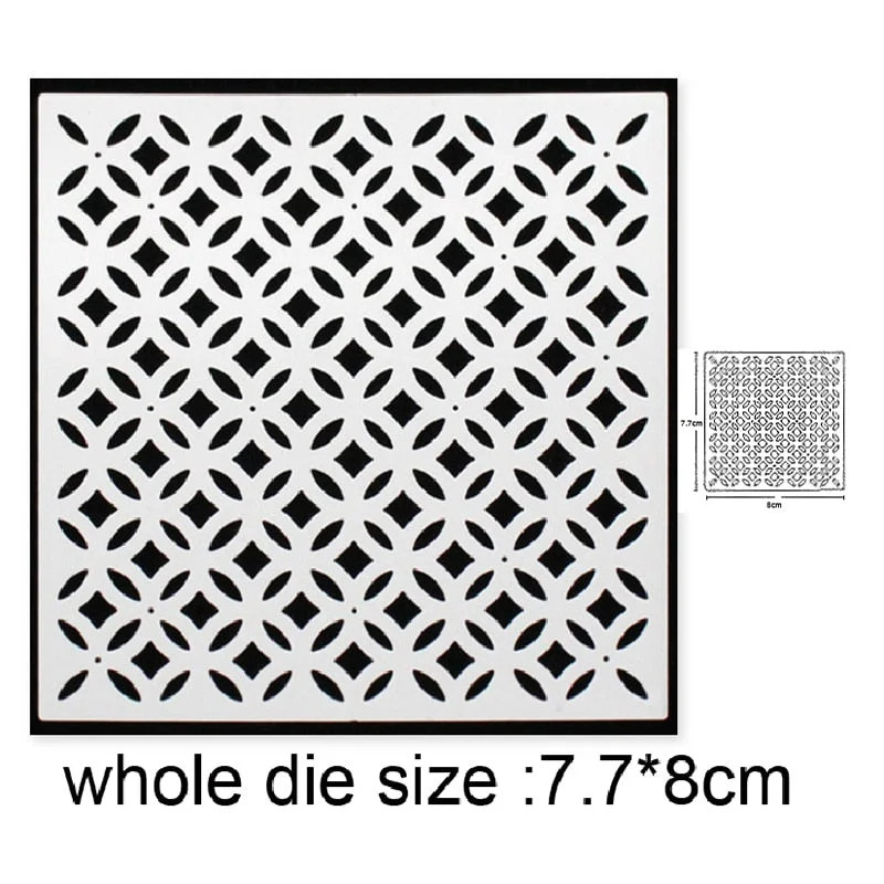 Craft Metal Cutting Dies Cut Die Mold Lace Background Frame Decoration Scrapbooking Dies Knife Mould Blade Punch Stencils Dies