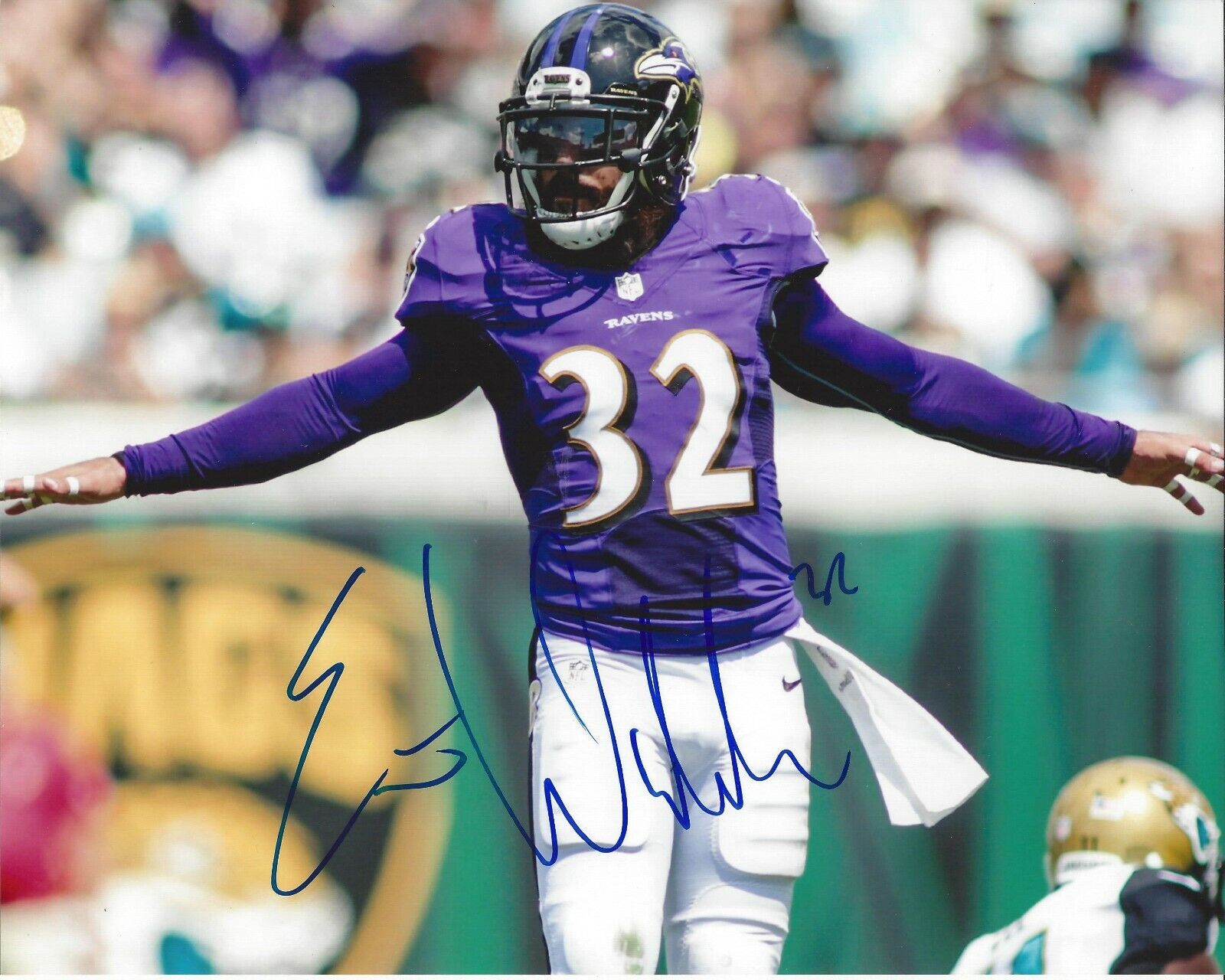 Eric Weddle Autographed 8x10 Baltimore RavensB290