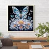 Papillon en cristal-partiel spécial diamant peinture-30 * 30cm