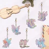 6pcs Fairy Shoes Double Sided Special Shape Diamond Painting Keychains