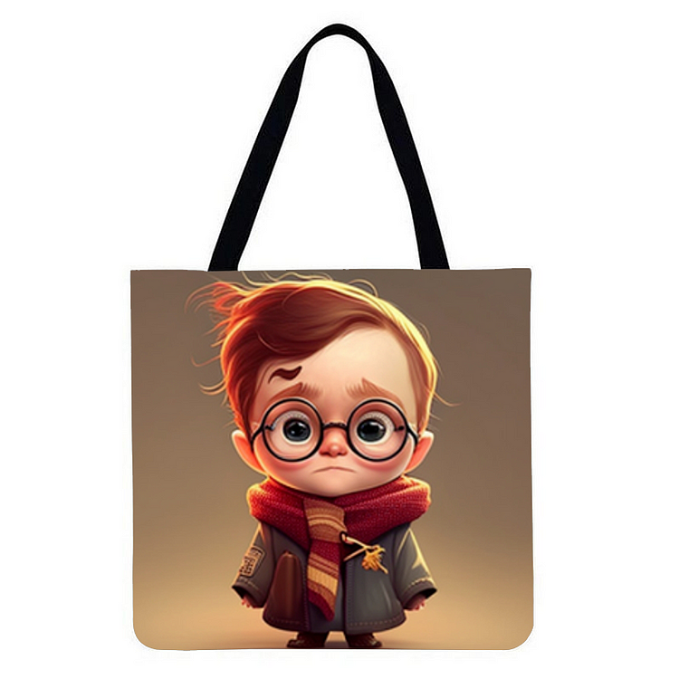 Harry- Linen Tote Bag