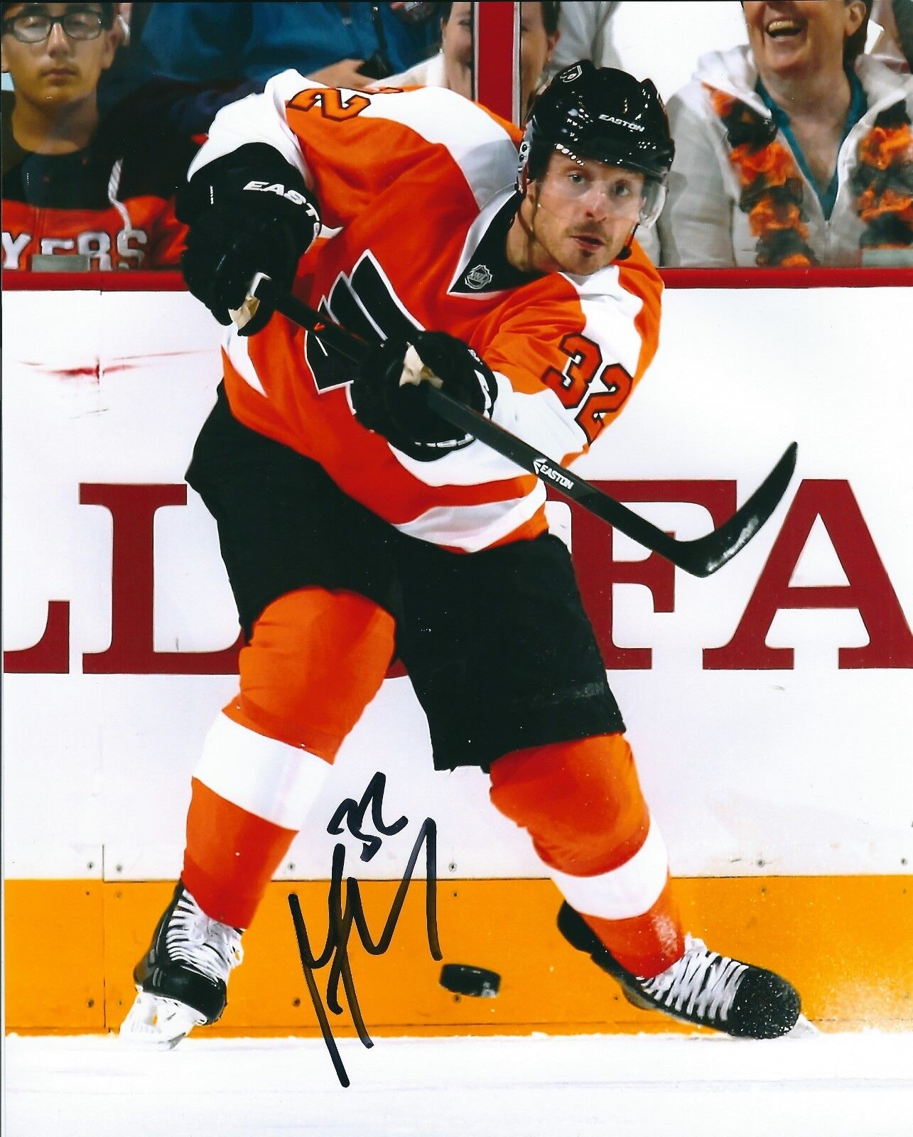 Signed 8x10 MARK STREIT PHILADELPHIA FLYERS Photo Poster painting - COA