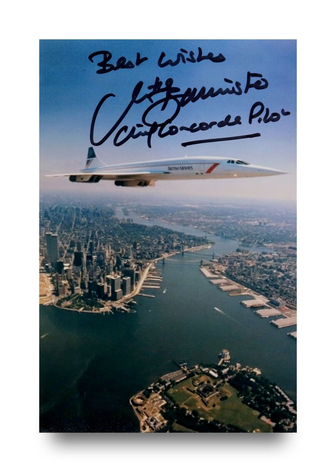 Mike Bannister Signed 6x4 Photo Poster painting Chief Concorde Pilot Autograph Memorabilia + COA