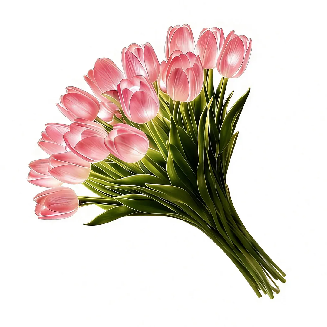 15Pcs Radiant Romantic Tulip Light LED Adjustable Tulip Night Light Warm Light Luminous Bouquet Ornament Gift for Anniversary/Wedding/Birthday