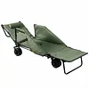 [US Local Warehouse] 2-in-1 Wagons Carts Foldable 440lbs Capacity Folding Chair Cart with All-Terrain Wheels Beach Wagon for  Sports Garden Camping (Green)