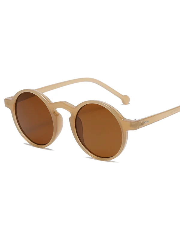 Round Cut Sun Protection Sunglasses Accessories