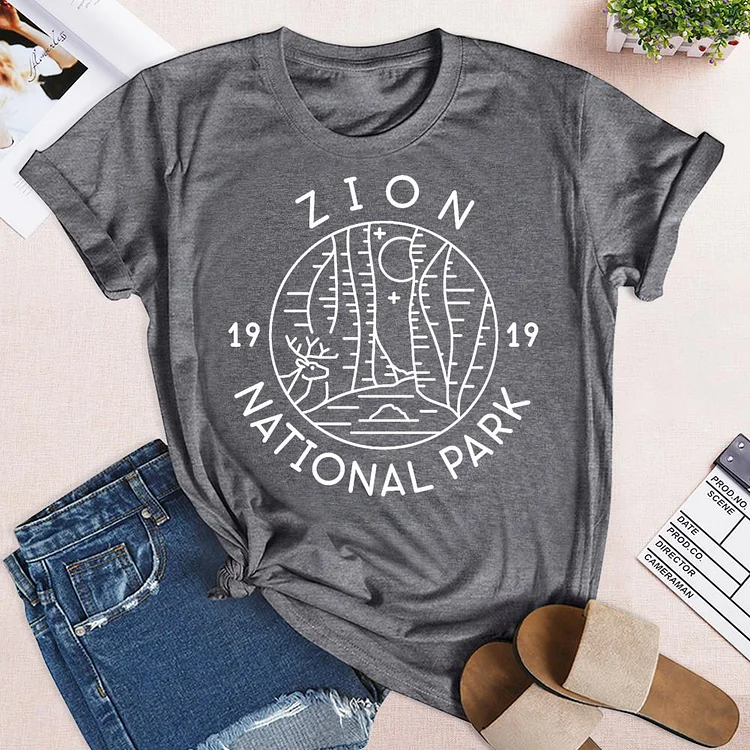 Holiday shirt in Zion National Park Tee -02723-Annaletters