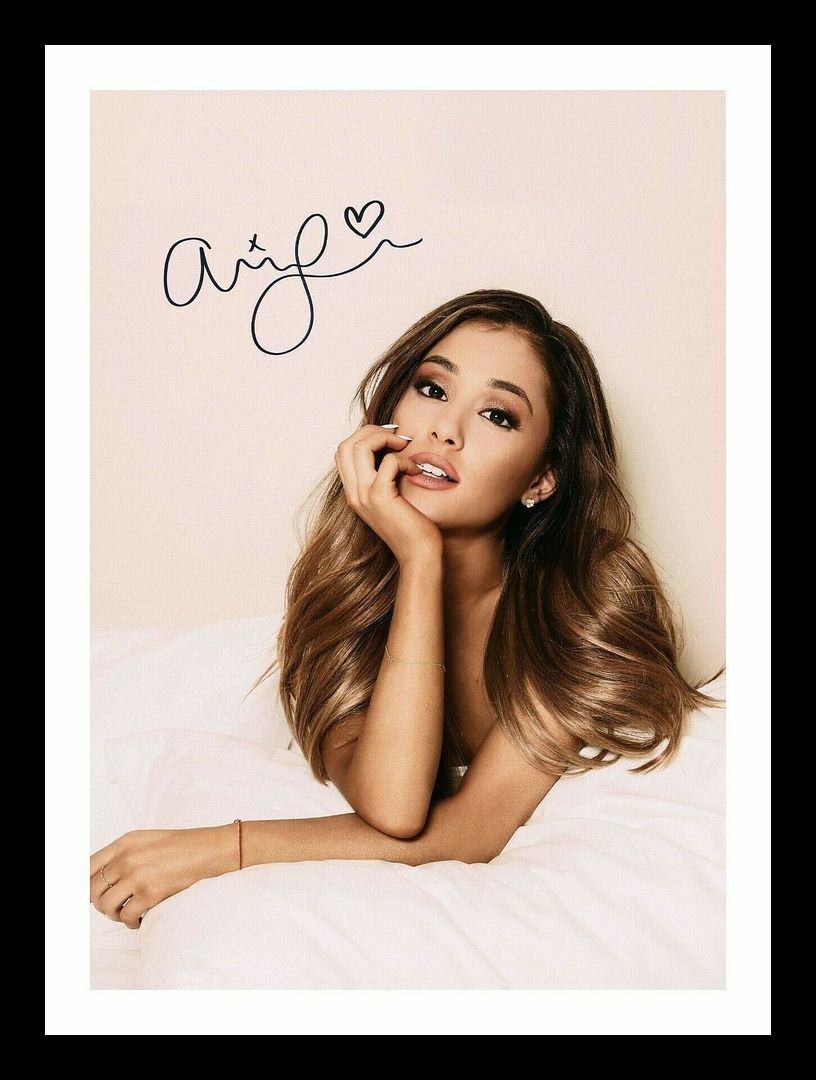 Ariana Grande Autograph Signed & Framed Photo Poster painting 24