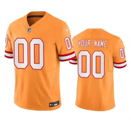 Men's Tampa Bay Buccaneers Active Player Custom Orange 2023 F.U.S.E.  Throwback Limited Stitched Jersey