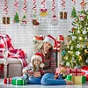 6Pcs/set Diamond Painting Spiral Lanyard Christmas Snowman Pendant