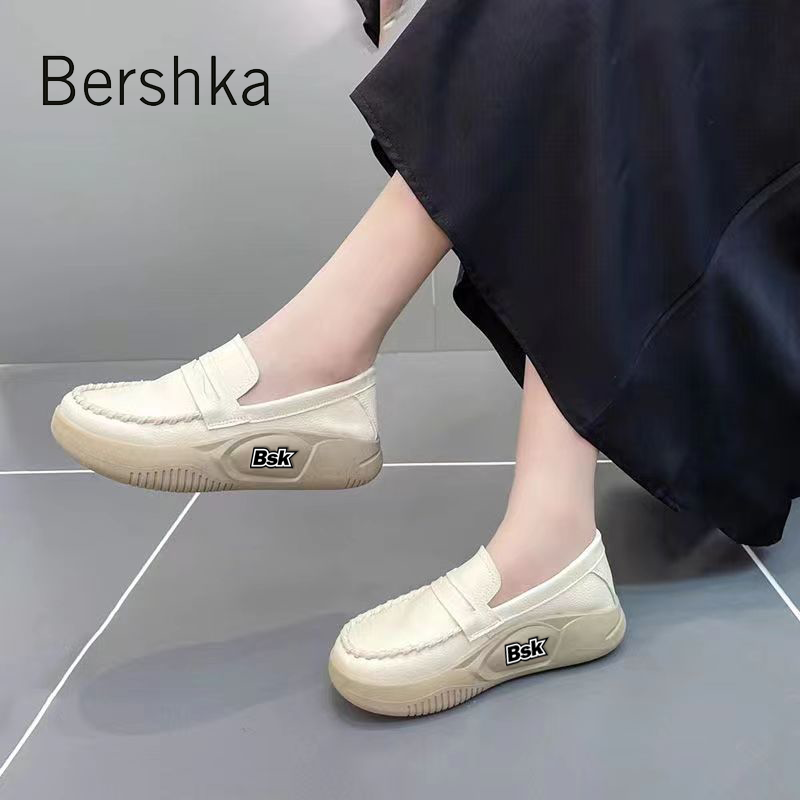 Obuwie damskie Bershka ze skóry naturalnej, nie śmierdzące, antypoślizgowe, wodoodporne