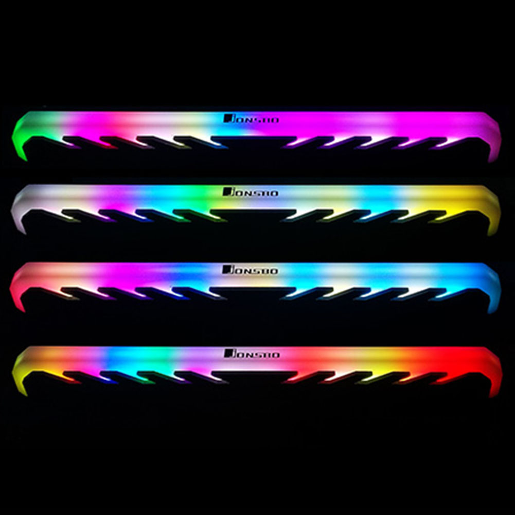 

RGB RAM Heatsink DDR DDR3 DDR4 Memory Heat Spreader Cooler for Desktop PC, White, 501 Original