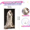 Soft Light Holy Mother Special Shaped 5D DIY Partial Drill Diamond Painting Kits for Adults Beginners Home Decor Diamonds Dots Gem Art Kits Large Size 15.75x27.56inch