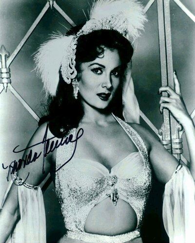 Rhonda Fleming 1923-2020 genuine autograph Photo Poster painting 8x10