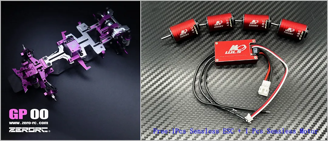 ZERORC GP00 1/24 1/28 RWD Drift Chassis 1/24 1/28 2026 New Release