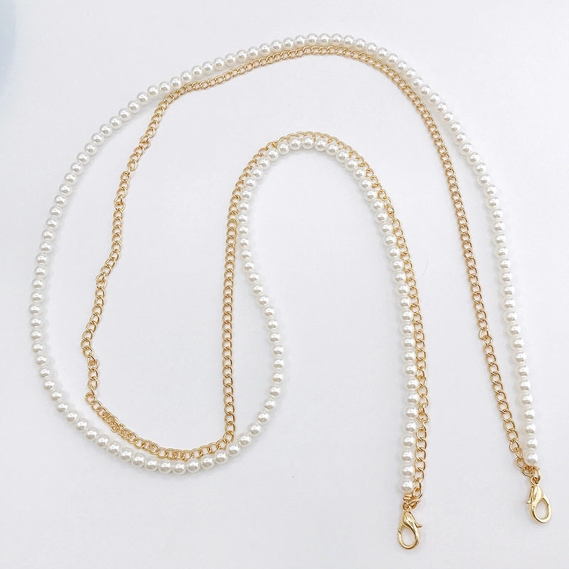 Metal Bags Chain Girls Slung Over One Shoulder Phone Cover Lanyard Lanyard Lobster Buckle 110cm Gold Iron Chain Shoulder Strap