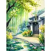 Willow Cottage-14CT Stamped Cross Stitch 45*60cm/17.72*23.62in (Big Size) tapestrymarket