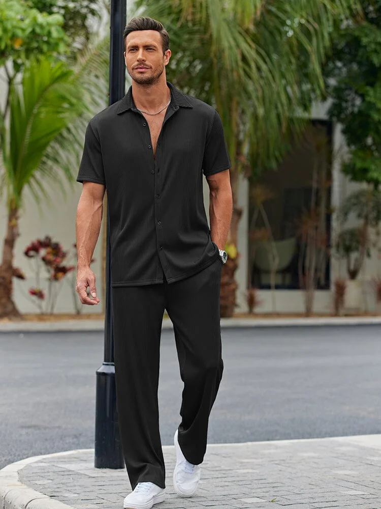 Casual Loose Fit Shirt Sets (US Only) QueenFunky