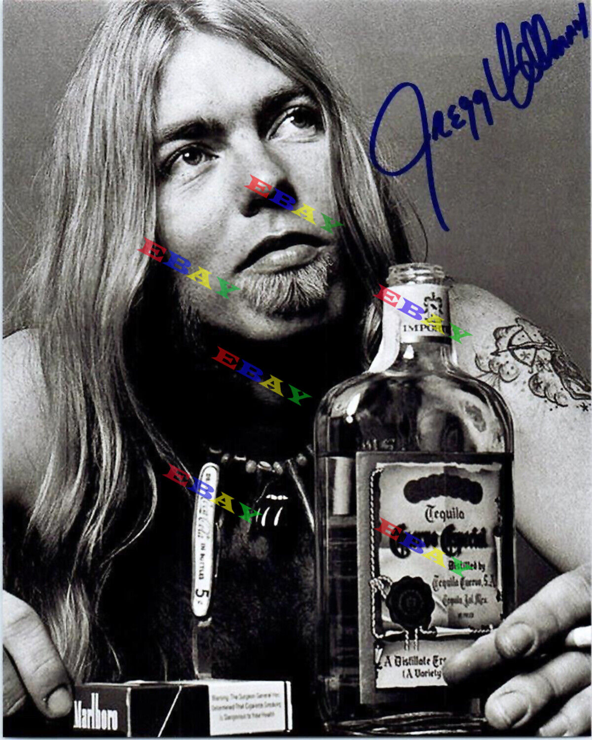 Gregg-Allman-Midnight-Rider Autographed signed 8x10 Photo Poster painting Reprint