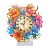 DIY Diamond Painting Acrylic Special Shaped Lily Flower Clock Art Kit