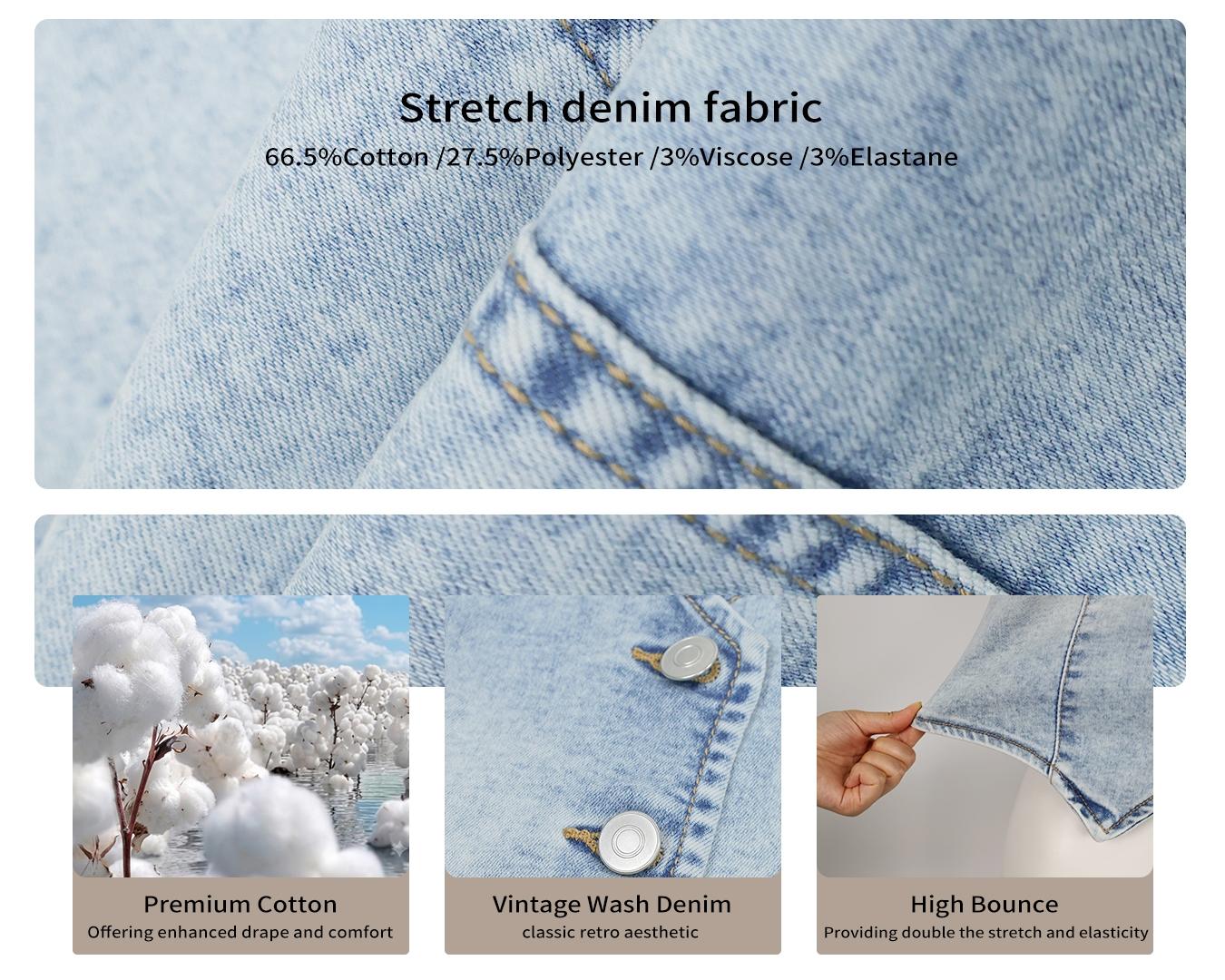 Women's Summer Cropped Slim Denim Vest, Stretch V-Neck Western Country Style Sleeveless Jean Waistcoat Women's Summer Cropped Slim Denim Vest, Stretch V-Neck Western Country Style Sleeveless Jean Waistcoat