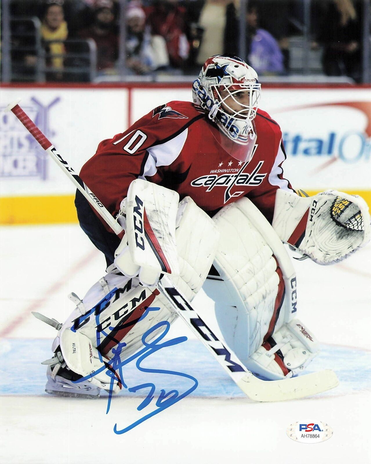 Braden Holtby signed 8x10 Photo Poster painting PSA/DNA Washington Capitals Autographed