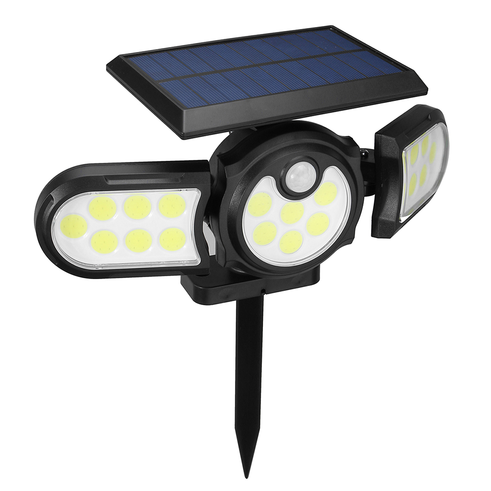 

LED Solar 3-Head Wall Waterproof Stakes Sensor, 140cob, 501 Original