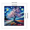 Starry Sky Scenery-11CT Stamped Cross Stitch 50*50cm/19.69*19.69in