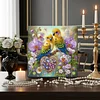 (Pre-Framed)Diamond Painting-DIY Crystal Rhinestone Two Bird(25x25cm)