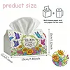 DIY Diamond Art Tissue Box Holder Flower Butterfly PU Leather Diamond Art Desktop Organizer Resin Rhinestone Storage Organizers Gem Art Home Office Decor Craft Gift