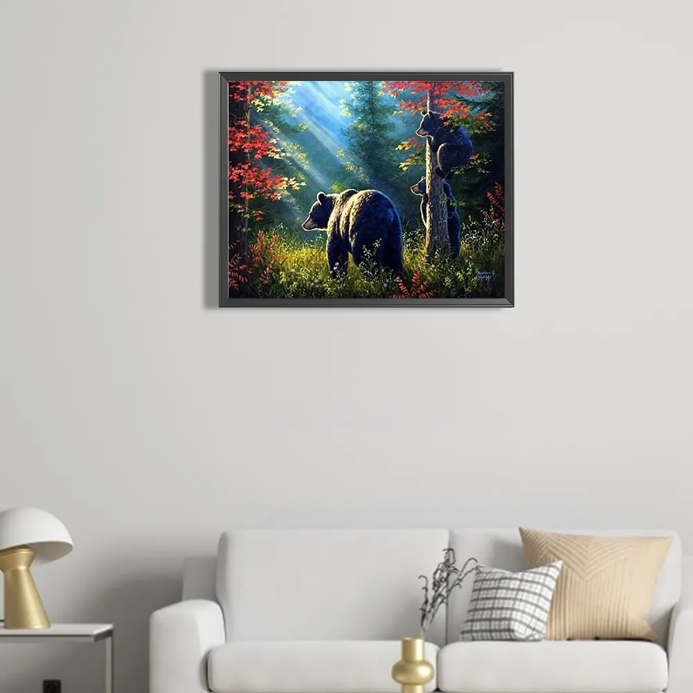 Diamond Painting - Full Square Drill - Brown Bear(Canvas|50*40cm)