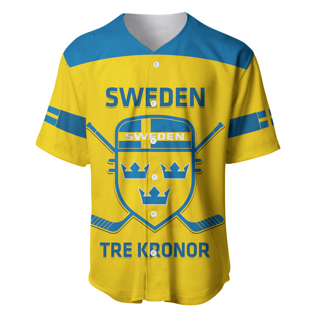 Custom Sweden Hockey Baseball Jersey 2024 Go Swedish LT14 mysite