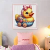Cute Duck-18CT Stamped Cross Stitch 20*20cm/7.87*7.87in