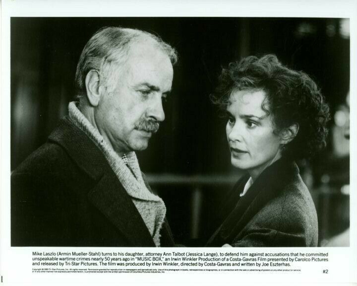 Armin Mueller-Stahl Jessica Lange Music Box Original Press 8X10 Photo Poster painting