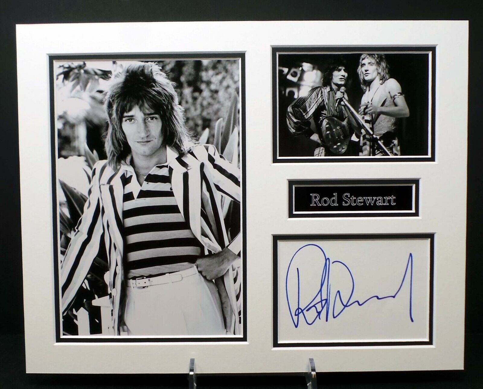 Rod STEWART NEW Signed Mounted Photo Poster painting Display AFTAL RD COA Scottish Rock Legend