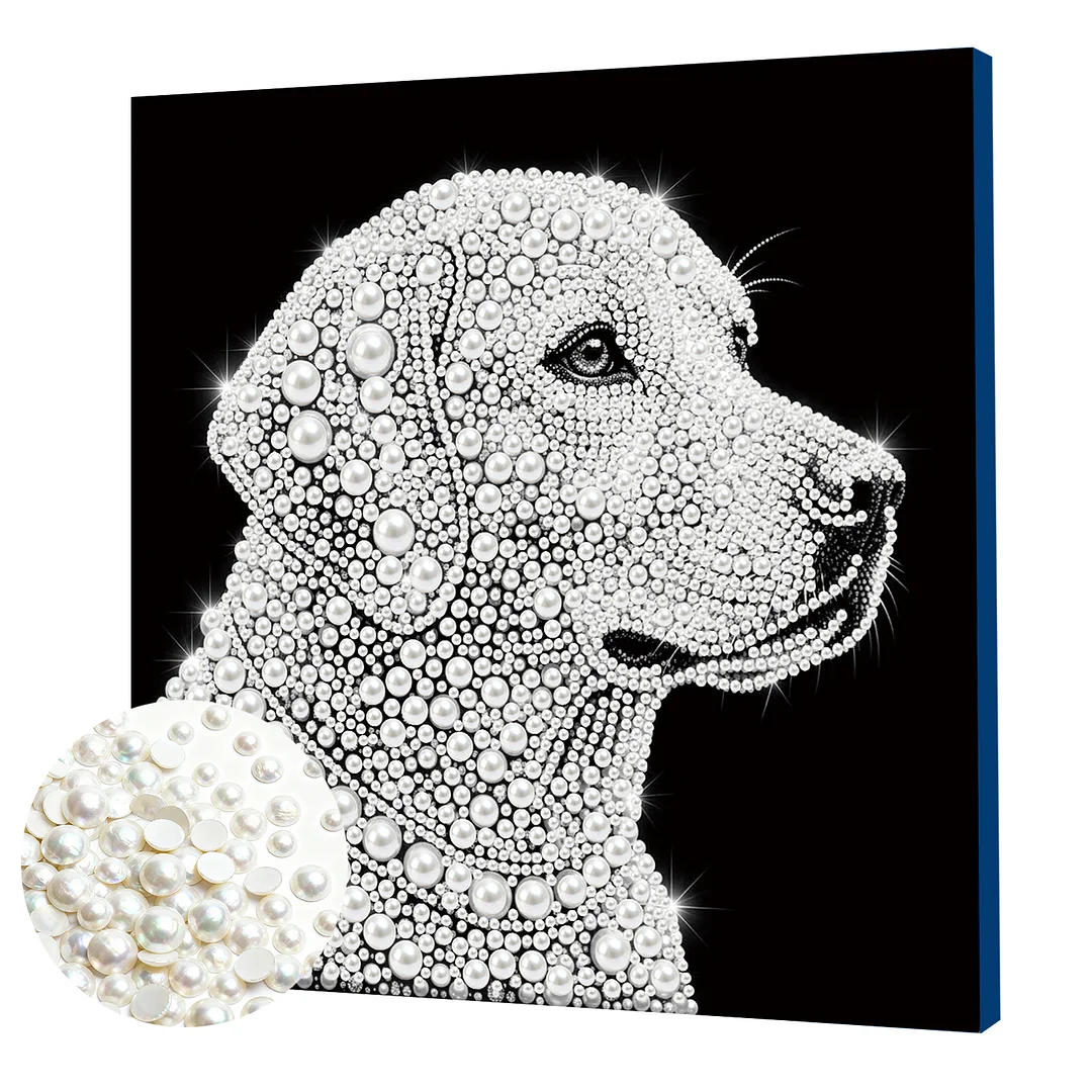 Golden Retriever - DIY Pearl Diamond Art Kit With Frame 25*25cm