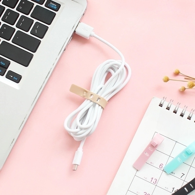 Anti-lost Headset Storage Silicone Cable Tie Data Cable Strap Headset Winder Bundle Protection Rope Cord Manager