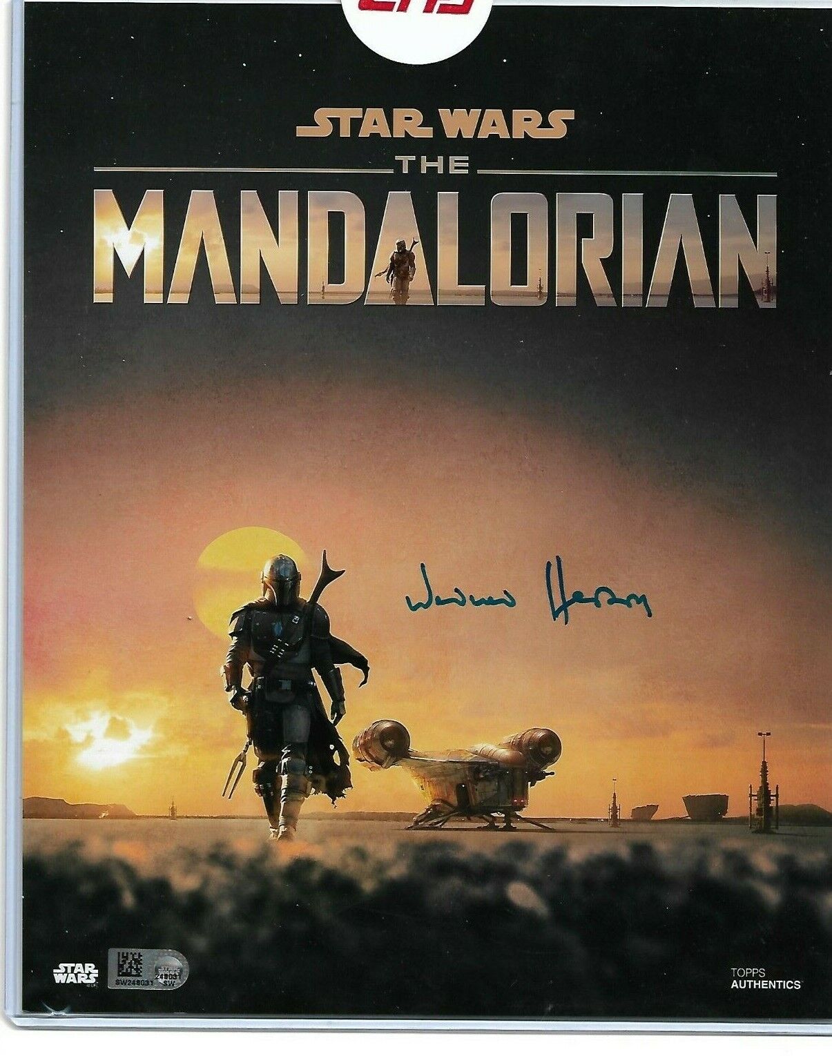 Star Wars The Mandalorian WERNER HERZOG Signed 8x10 Photo Poster painting Topps Authenticated