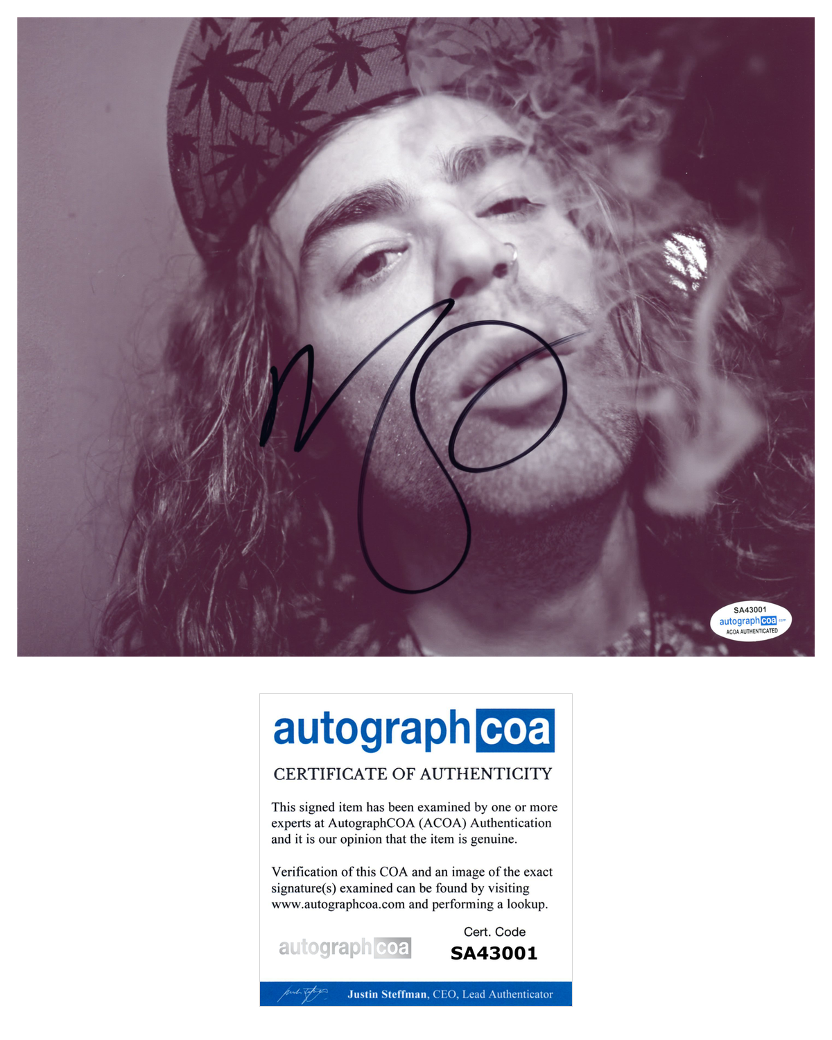 Mod Sun Signed Autographed 8x10 Photo Poster painting ACOA COA