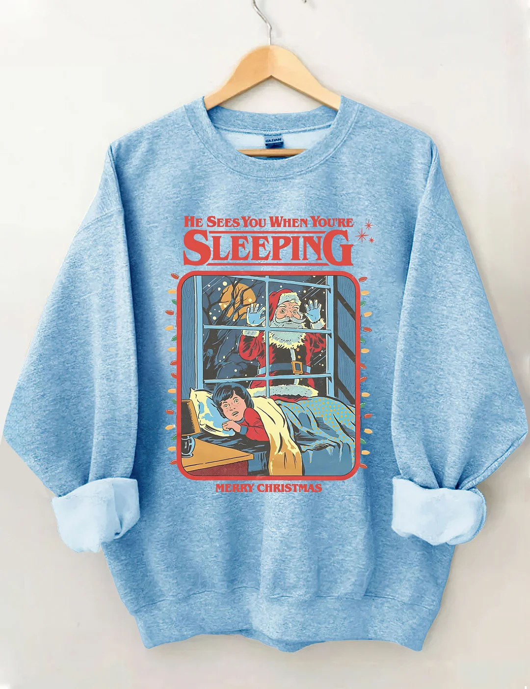 Vintage Creepy Santa Claus Sweatshirt