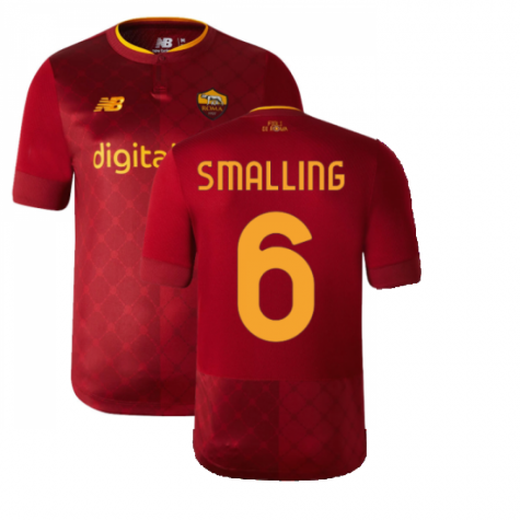 Maillot AS Rome Chris Smalling 6 Domicile 2022/2023