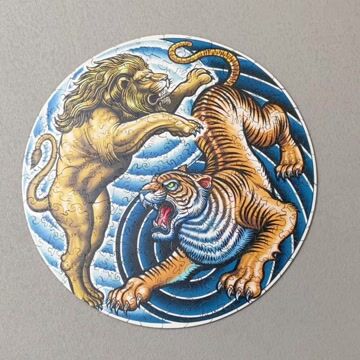 Lion and Tiger Wooden Jigsaw Puzzle