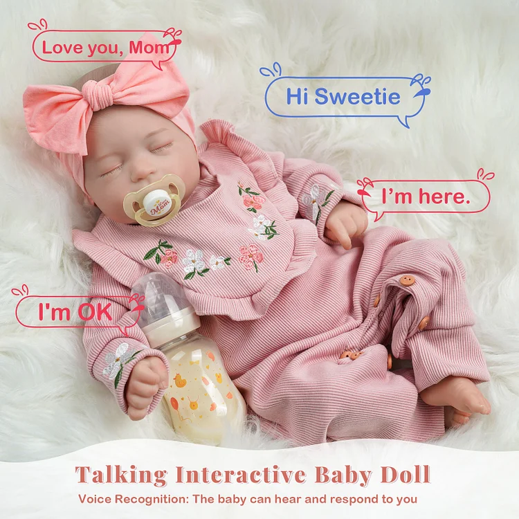 Babeside Sleeping Reborn Baby Connie 20'' Little Infant Girl Healing of the Heart with Heartbeat Coos and Breath