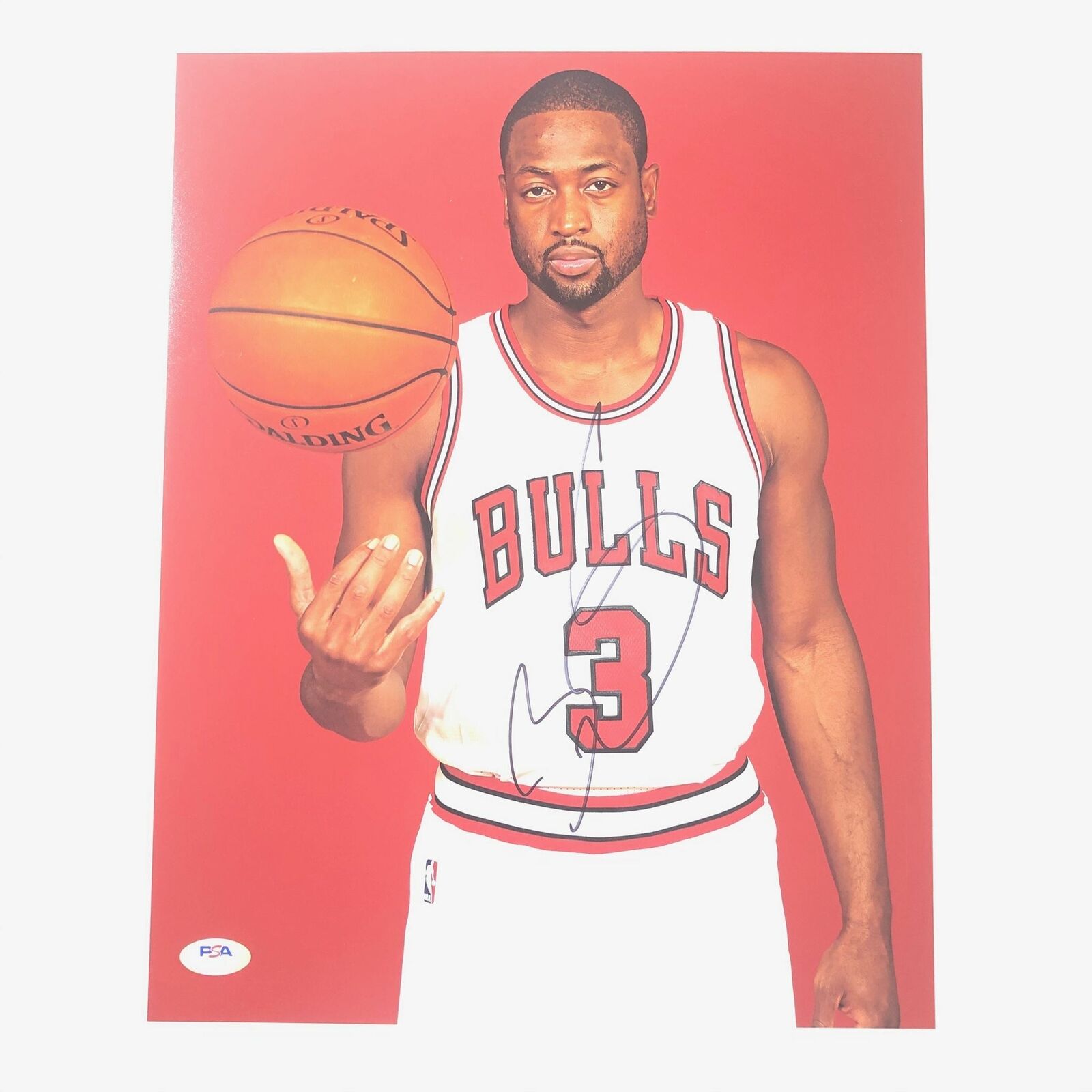 Dwyane Wade signed 11x14 Photo Poster painting PSA/DNA Chicago Bulls Autographed