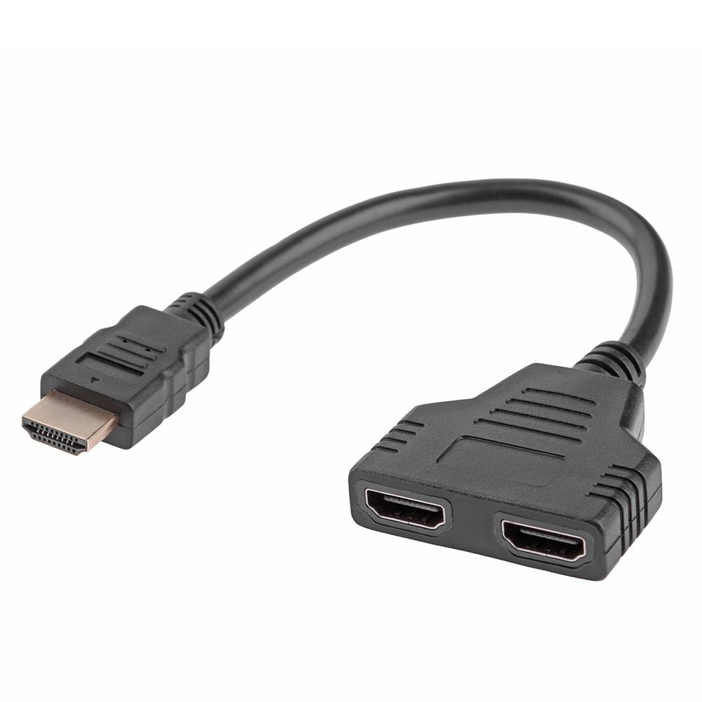 

HDMI Splitter 1080P Video HDMI Switcher 1X2 Split 1 in 2 Out Cable Adapter, 501 Original