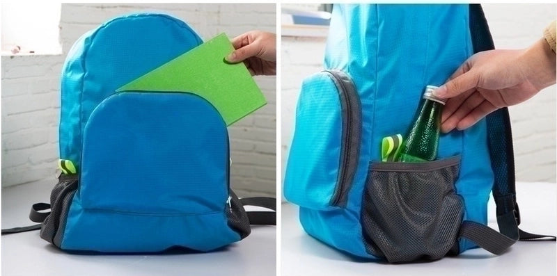 Unisex Basic Solid Color Nylon Waterproof Travel Bags