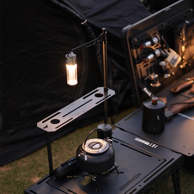 PD0024BDF (General Use) BLACK Carbon Fiber  Lamp Holder Storage Rack Set 