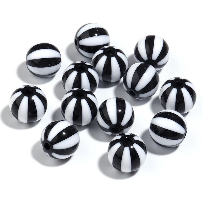 1 Set Arylic Stripe Beads