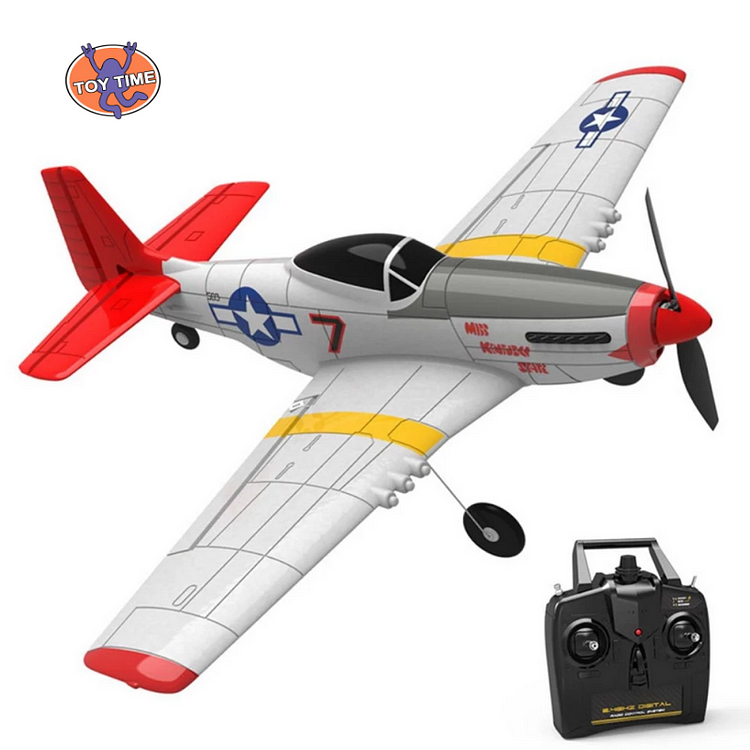 ToyTime Mini P-51D EPP 400mm Wingspan 2.4G 6-Axis Electric RC Airplane Trainer 14mins Fight Time Fixed Wing RTF for Beginner Toy